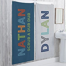Boys Colorful Name Personalized Kids Bath Towels - 25892