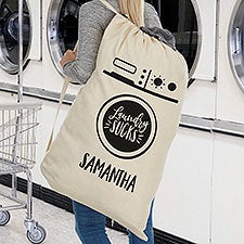 Laundry Sucks Personalized Laundry Bag - 25968