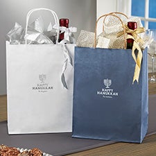 Happy Hanukkah Personalized Gift Bags - 25973D