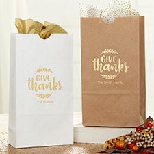 Give Thanks Personalized Goodie Bags - 25978D