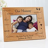 Engraved Wood Custom Picture Frame - What You Mean To Me - 2598