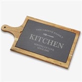 Family Market Personalized Slate  Wood Cheese Board - 25989