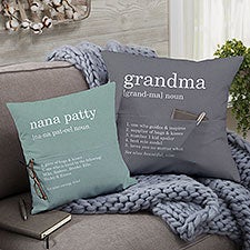 Definition of Grandma Personalized Pocket Pillows - 25998