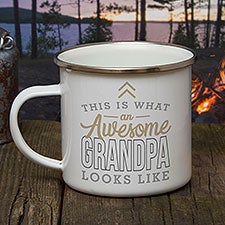 This Is What an Awesome Grandpa Looks Like Personalized Camping Mug - 26006