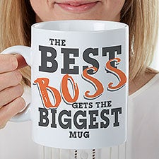 The Best Boss Mug - Personalized 30 oz Oversized Coffee Mug - 26016
