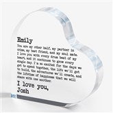 Love Notes Custom Printed Heart Keepsake - 26029