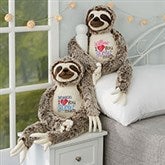 I Love You Slow Much Personalized Sloth Stuffed Animal - 26055