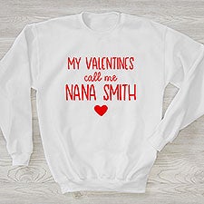 My Valentine Personalized Womens Sweatshirts - 26143