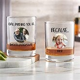 Photo Message For Him Personalized Whiskey Glasses - 26157
