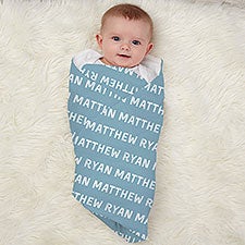 Playful Name Personalized Baby Receiving Blanket - 26167