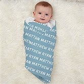 Playful Name Personalized Baby Receiving Blanket - 26167