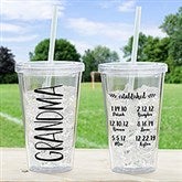 Grandma Established Personalized 17 oz Acrylic Insulated Tumbler - 26180