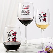 XoXo philoSophies Personalized Wine Glasses - 26219