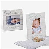 Simple & Sweet Personalized Shiplap Baby Picture Frame - 26226