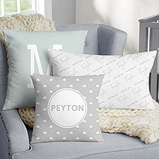 Simple  Sweet Personalized Baby Throw Pillows - 26228