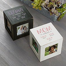 Mom Established Personalized Photo Cubes - 26237