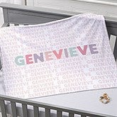 Delicate Name Personalized Baby Blankets - 26250