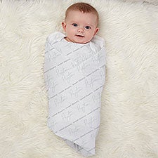 Simple & Sweet Personalized Baby Receiving Blanket - 26258