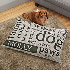 Happy Dog Personalized Dog Beds With Name - 26278
