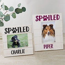 Spoiled Pet Personalized Dog Picture Frame - 26282