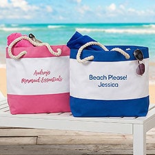 Write Your Own Custom Embroidered Beach Totes - 26301