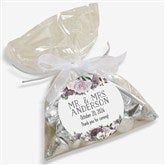 Plum Colorful Floral Personalized Wedding Favor Stickers - 26337