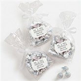 Plum Colorful Floral Personalized Wedding Favor Stickers - 26337