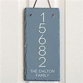Home Address Personalized Outdoor Slate Plaque - 26365