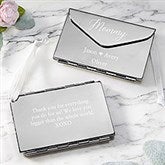Message To Mom Engraved Silver Envelope Keepsake Gift - 26370