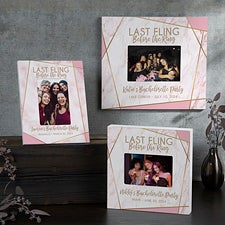 Last Fling Before the Ring Personalized Picture Frame - 26372