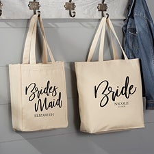 Classic Elegance Personalized Bridal Party Tote Bags - 26375