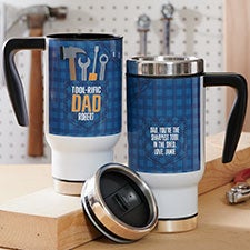 Toolrific Dad Personalized 14 oz Commuter Travel Mug - 26386