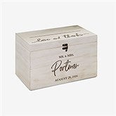 Classic Elegance Personalized Wooden Wedding Card Box - 26389