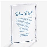 Dear Dad Poem Personalized Keepsake Gift For Dad - 26400