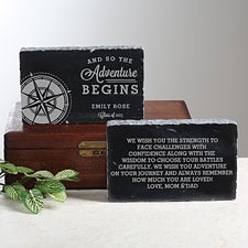 Graduation Compass Engraved Marble Graduation Keepsake - 26401