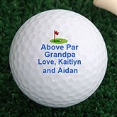 Personalized Golf Ball Set - Above Par Design  - 2644