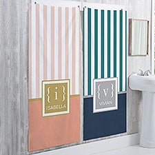 Classy Monogram Personalized Bath Towels - 26447