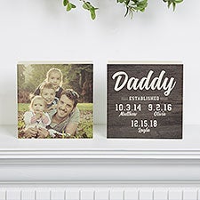 Established Personalized Photo Shelf Blocks - Set of 2 - 26454