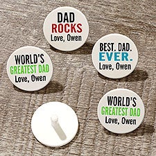 Best Dad Ever Personalized Golf Marker Set - 26460