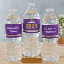 Class Of Personalized Graduation Water Bottle Labels - 26464