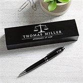 Scales of Justice Personalized Aluminum Pen Set - 26478