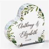 Laurels of Love Personalized Heart Wedding Keepsake - 26490