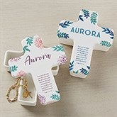 Protect Me Personalized Cross Trinket Box - 26492