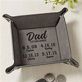 Established Personalized Vegan Leather Valet Tray - 26495