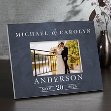 Moody Chic Personalized Wedding Picture Frame - 26508
