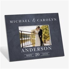 Moody Chic Personalized Wedding Picture Frame - 26508