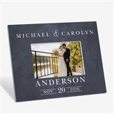 Moody Chic Personalized Wedding Picture Frame - 26508