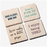 Personalized Tumbled Stone Coasters - Set of 4 - 26520