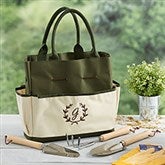 Floral Wreath Personalized Garden Tote  Tools - 26536