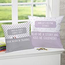 Personalized Kids Pocket Pillow - Book Pillow - 26537